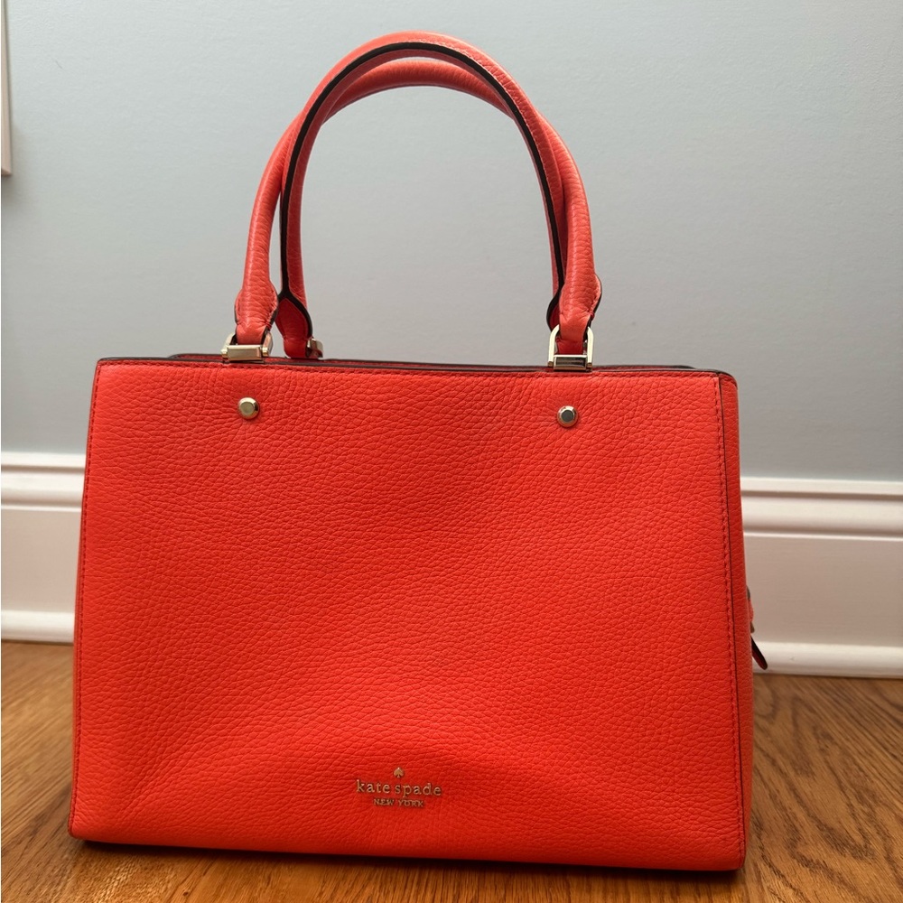 Orange Saffiano Leather Kate Spade Bag